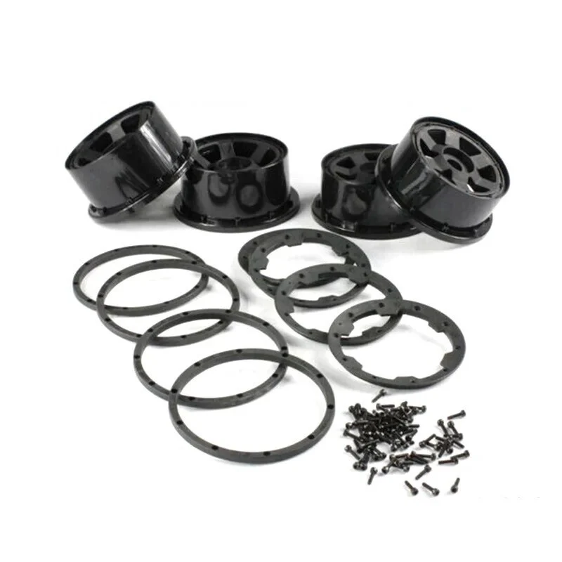 Rear Wheel Hub Beadlock Ring Set with Landing Gear for 1/5 Scale RC Cars - Image 2