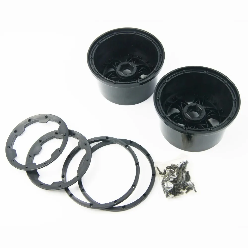 Rear Wheel Hub Beadlock Ring Set with Landing Gear for 1/5 Scale RC Cars - Image 6