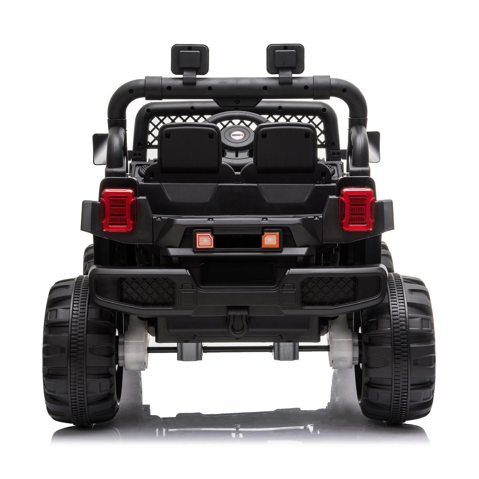 Rechargeable Electric Car Toy with Adjustable Seat Belt and 3 Speeds - Black - Image 6