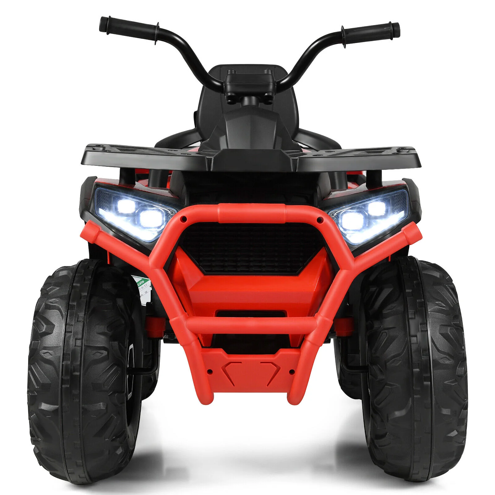 Red 12V Electric ATV Quad for Kids with 2 Speeds, MP3 Player, and LED Lights - Image 11