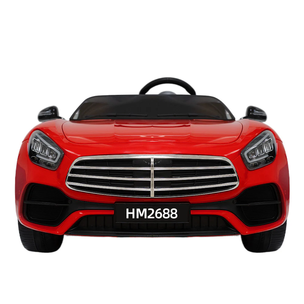 12V Red 2-Seater Ride-On Car with Power Wheels, Remote Control, Bluetooth, and LED Lights - Image 11