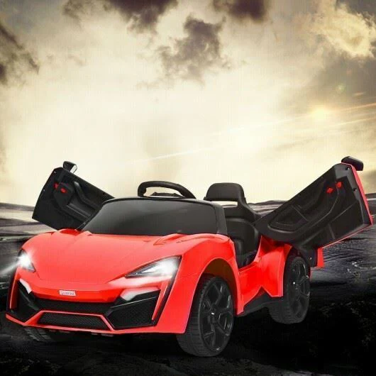 Red 2.4G RC Electric Vehicle with Lights - 12V - Image 7