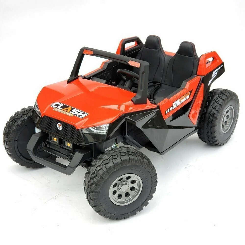 Red 24V Kids Ride-On Car 4×4 UTV Buggy with Remote Control and Bluetooth Connectivity - Image 2
