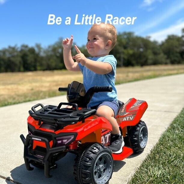 Red 6V Electric Four-Wheeler Ride on Toy for Toddlers - Perfect for Little Adventurers! - Image 6