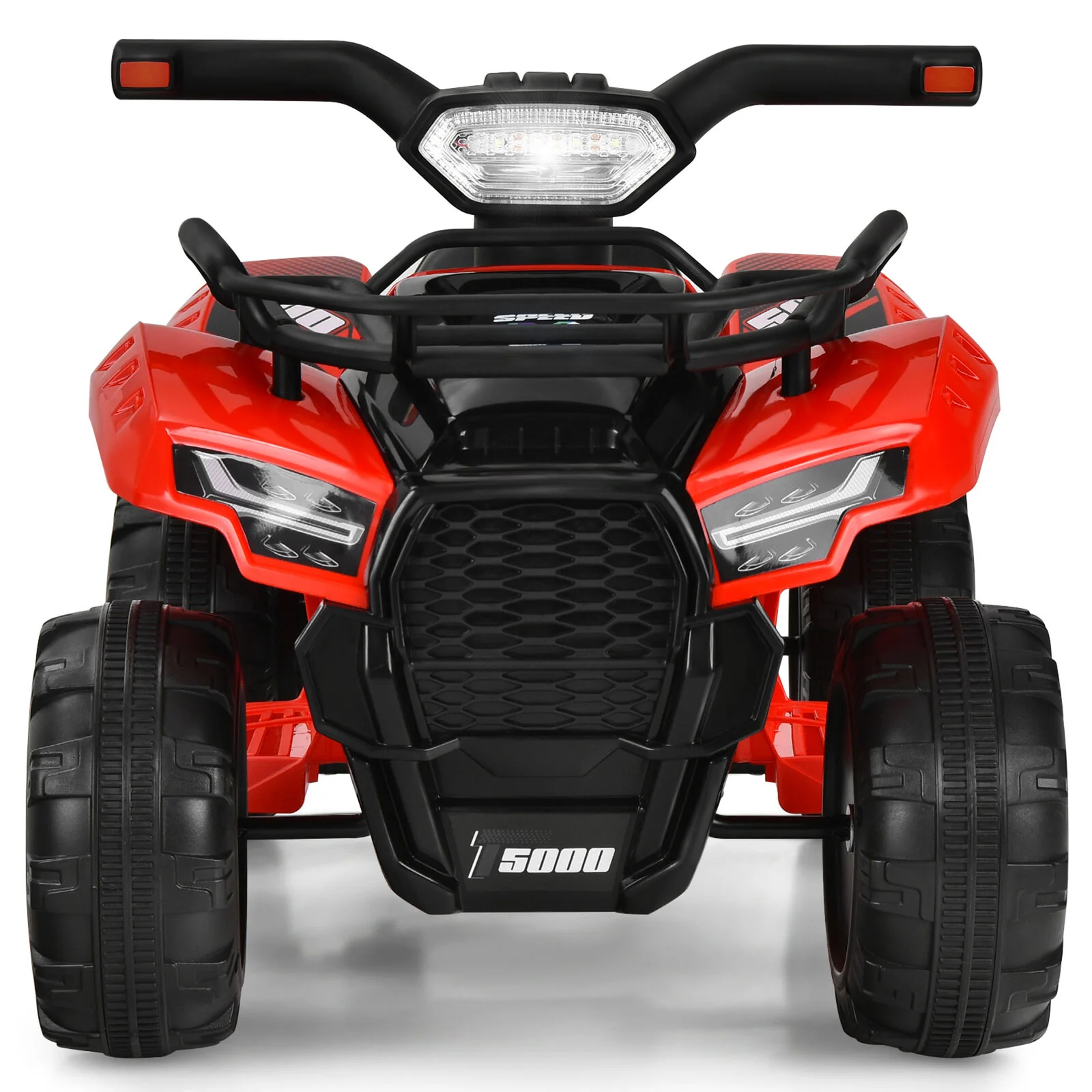 Red 6V Quad Ride-On Car for Kids with Music, Horn, and LED Lights - Image 10