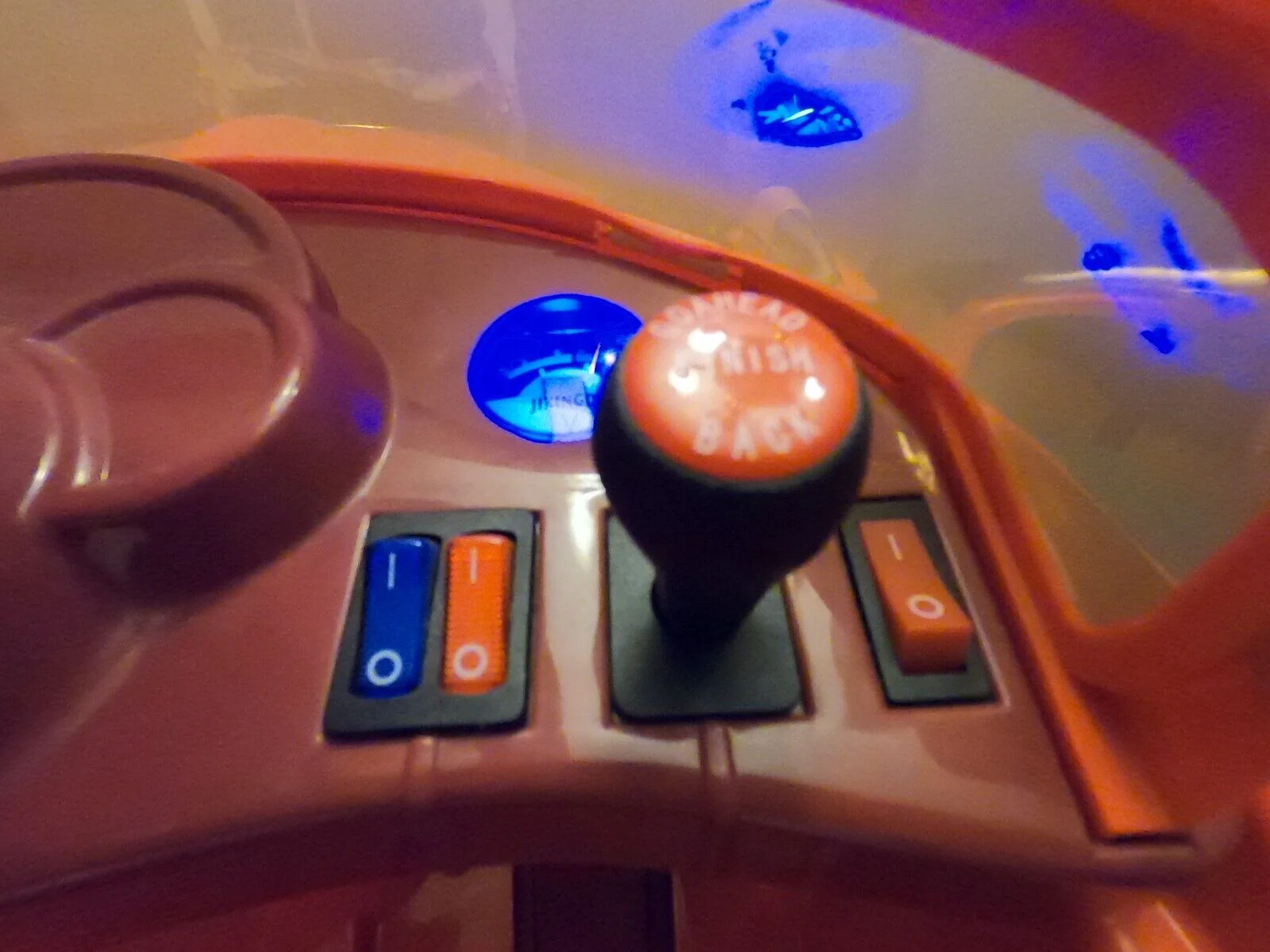 Red Battery-Powered Classic Car Ride-On by Lil Rider - Image 6