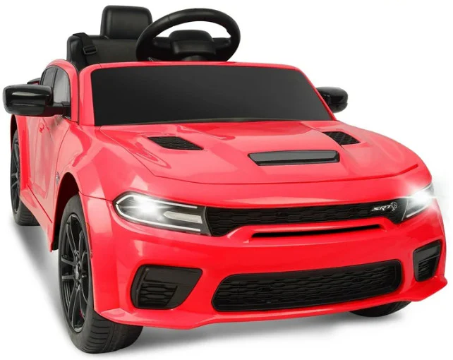 Red Electric Ride-On Car for Kids with Safety Belt, Parent Remote Control, and Music - Image 6