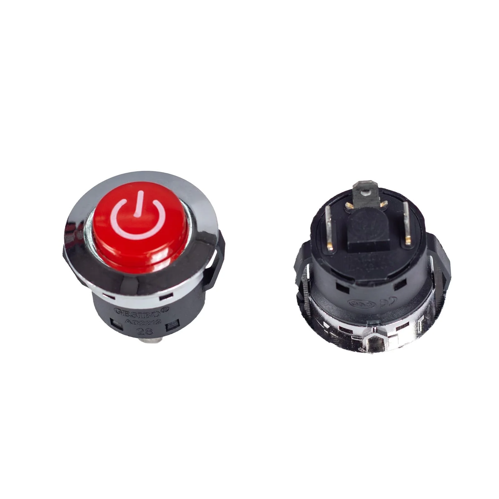 Red Circular Start Button for Ride-On Cars - Image 3