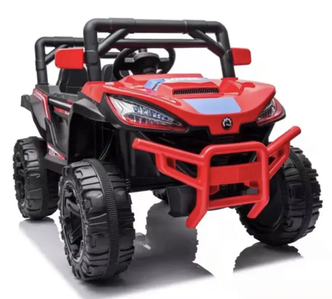 Red UTV Ride On Car for Kids with Remote Control and Sound Effects - Image 2