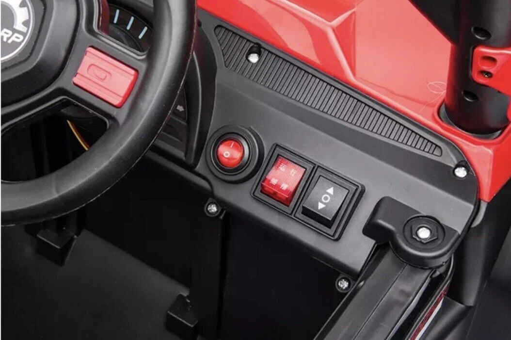 Red UTV Ride On Car for Kids with Remote Control and Sound Effects - Image 7