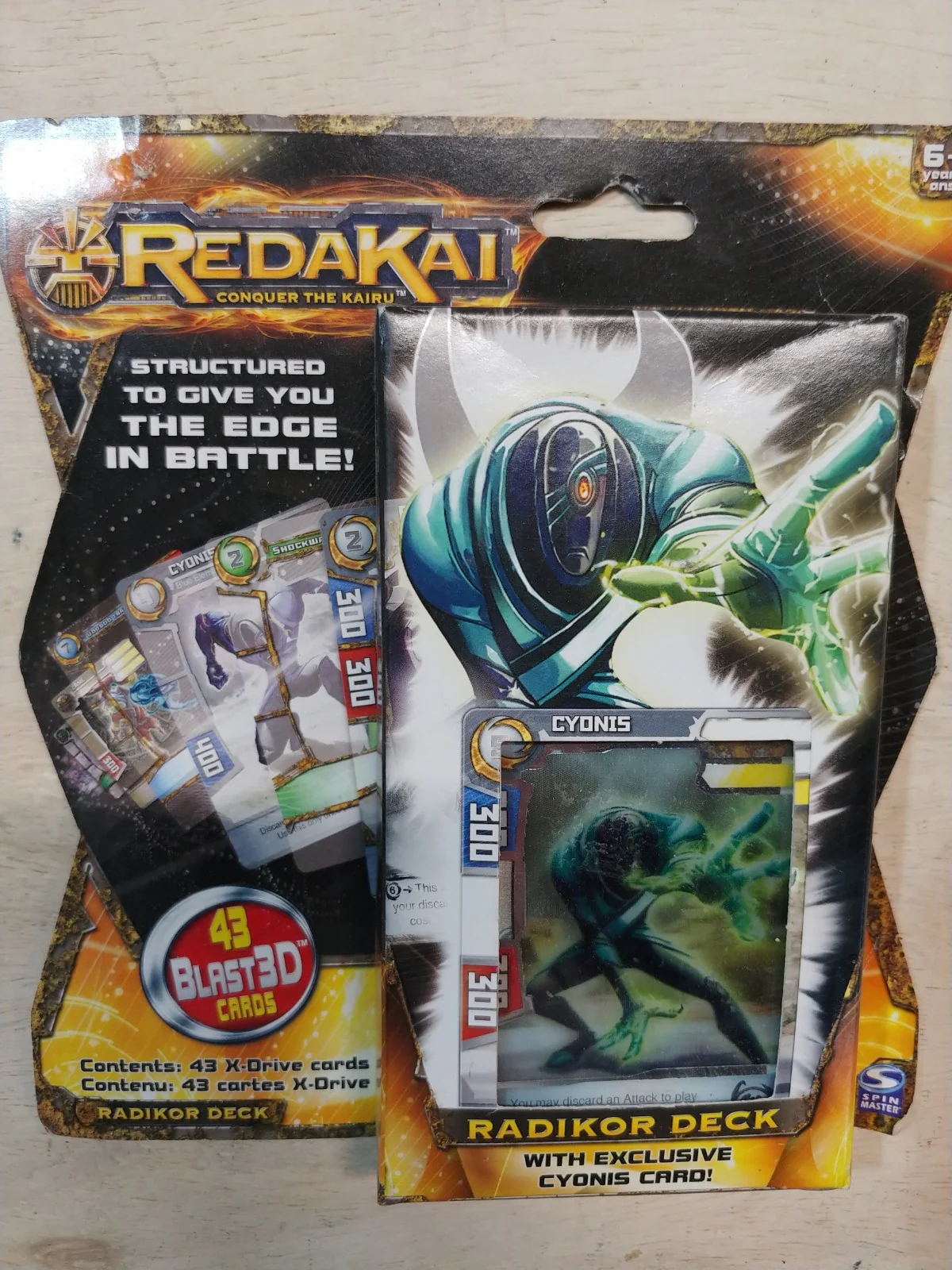 Redakai Kairu Radikor Deck 43 Blast 3D Cards