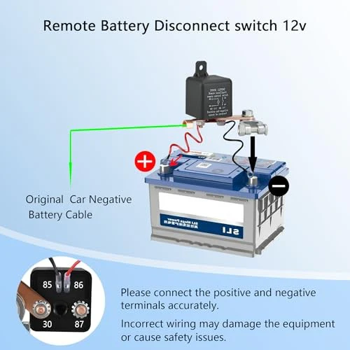 12V Negative Battery Disconnect Switch with 200A Anti-Drain Feature - Image 3