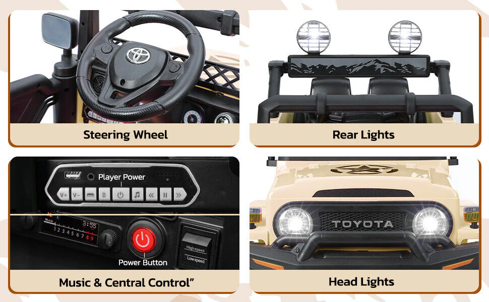 Remote Control 12V Kids Ride On Truck Electric Toy Car for Children - Image 9