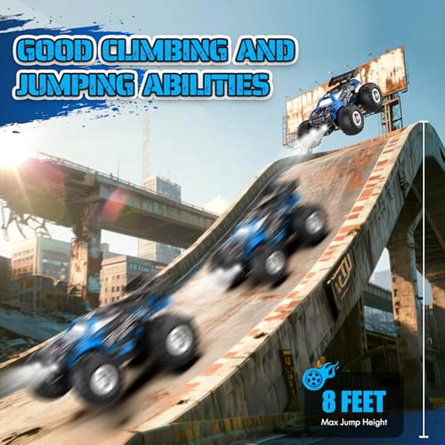 All-Terrain Remote Control Truck with Headlight for Boys Ages 8-12 - Image 5