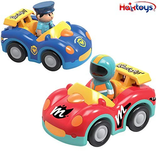 Remote Control Cartoon Police and Race RC Radio Control Cars Toy Set - Image 4