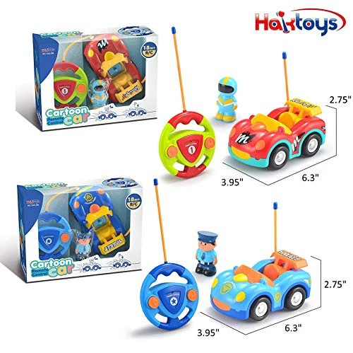 Remote Control Cartoon Police and Race RC Radio Control Cars Toy Set - Image 7