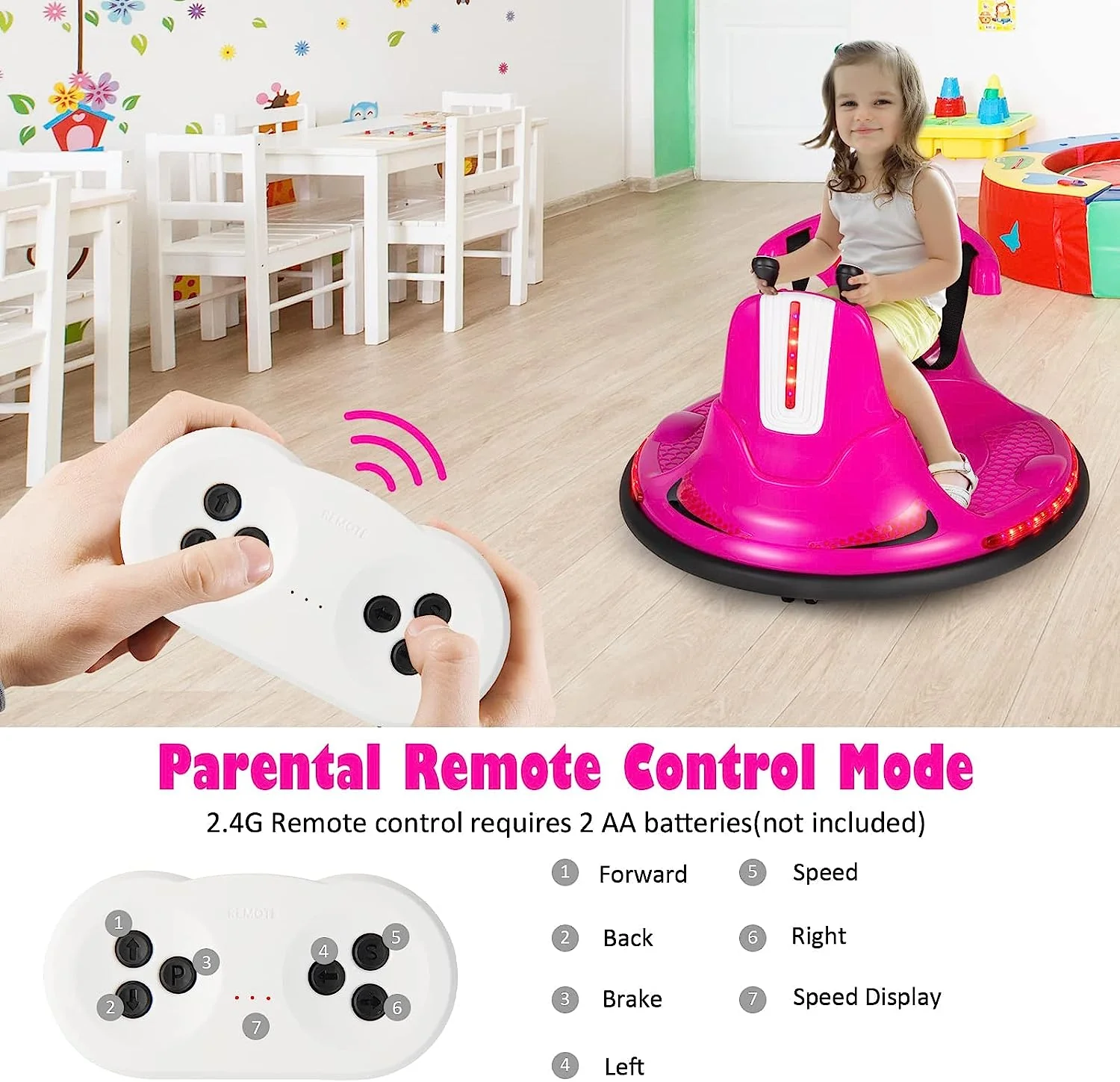 Remote Control Electric Bumper Car for Kids - Battery Powered Ride-On Vehicle - Image 4