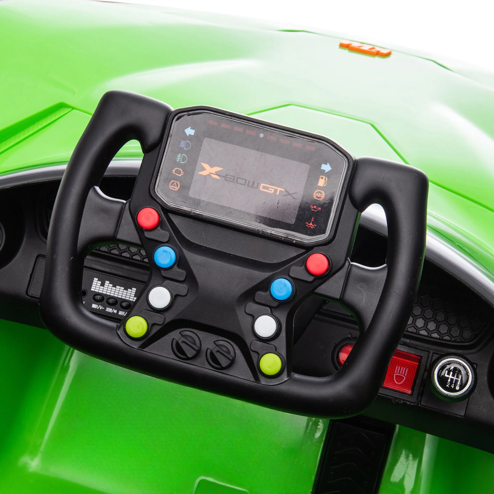Remote Control Electric Ride-On Car with MP3 Player and LED Lights - Green - Image 14