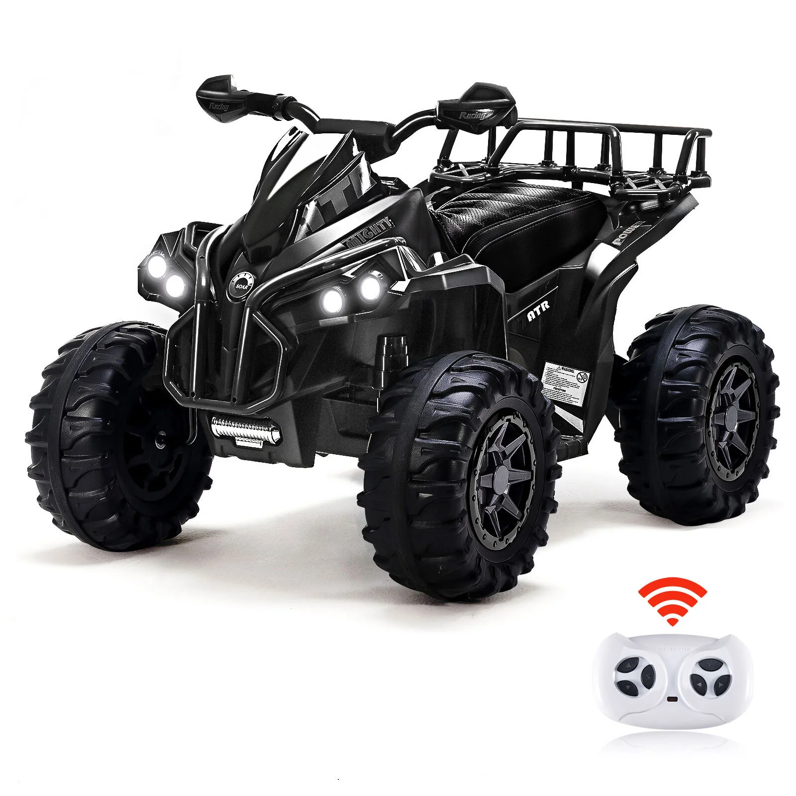 Electric Remote Control Four-Wheeler Ride-On Toy for Kids with Music, LED Lights, and USB Charging - Image 12