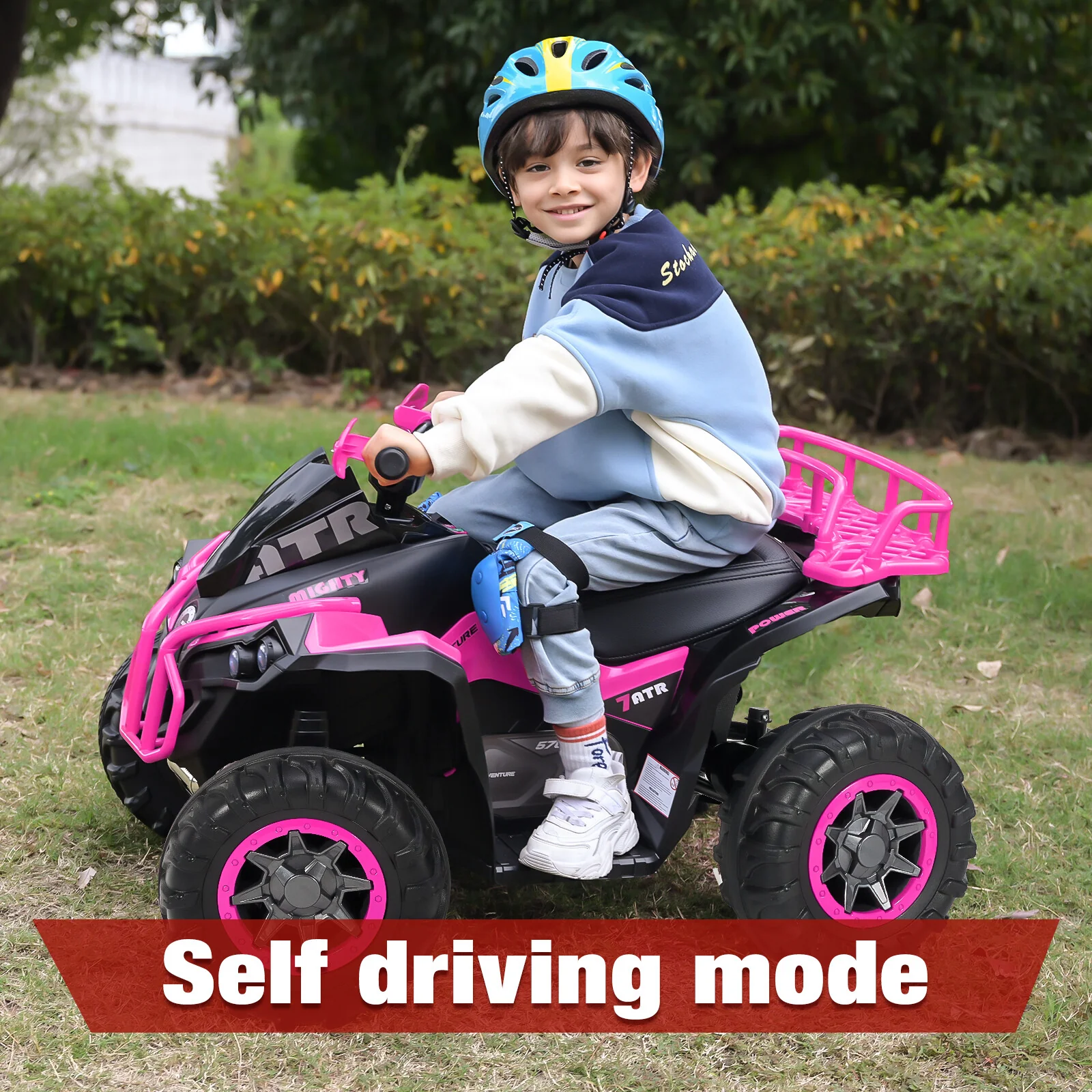 Electric Remote Control Four-Wheeler Ride-On Toy for Kids with Music, LED Lights, and USB Charging - Image 25
