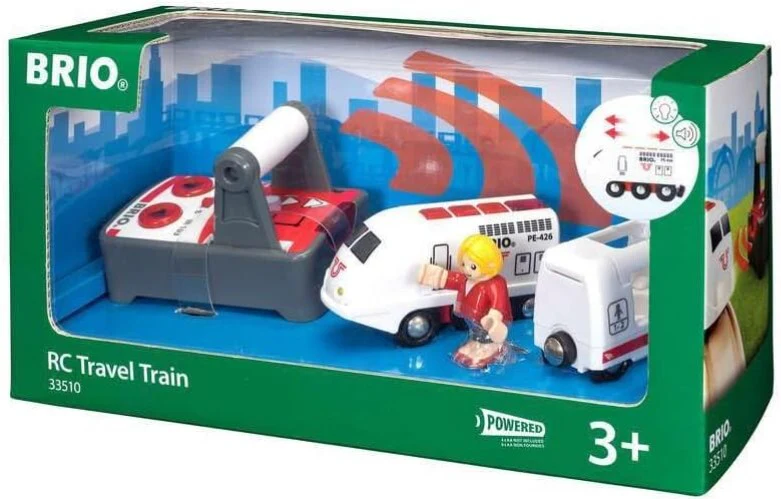 Remote Control Kids Toy Train with Light and Sound Compatible with Wooden Tracks - Image 5