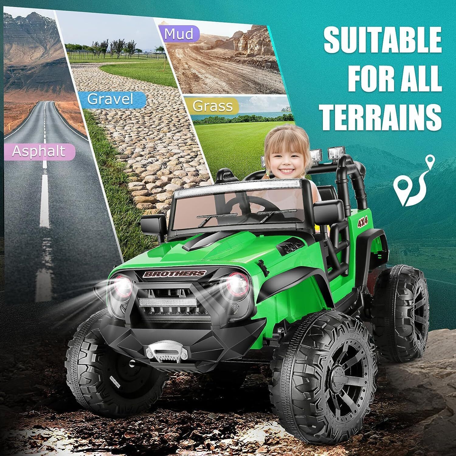 Remote Control Lamborghini Electric Car for Kids - 24/12V Ride-On Truck - Image 107