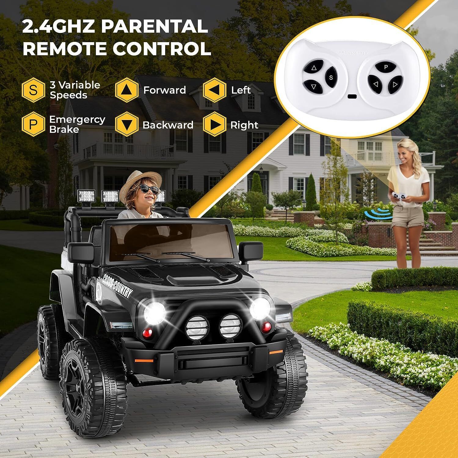 Remote Control Lamborghini Electric Car for Kids - 24/12V Ride-On Truck - Image 130