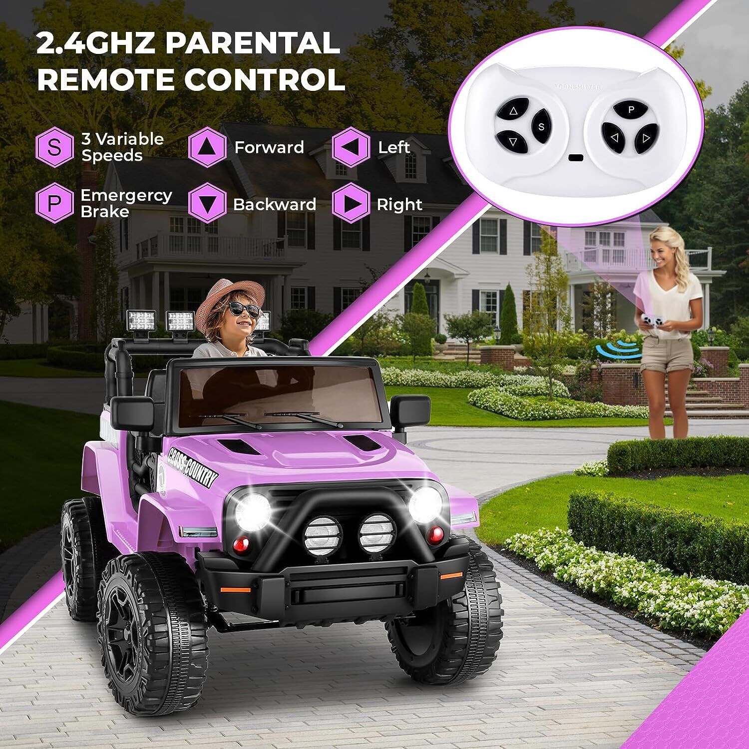 Remote Control Lamborghini Electric Car for Kids - 24/12V Ride-On Truck - Image 140