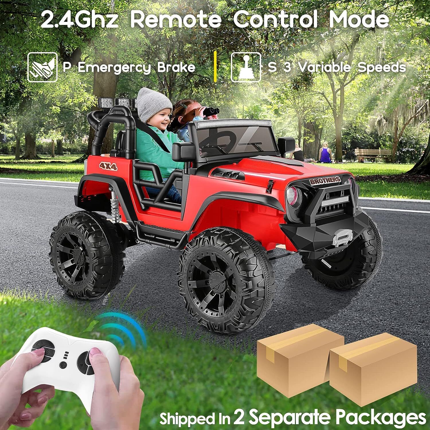 Remote Control Lamborghini Electric Car for Kids - 24/12V Ride-On Truck - Image 95