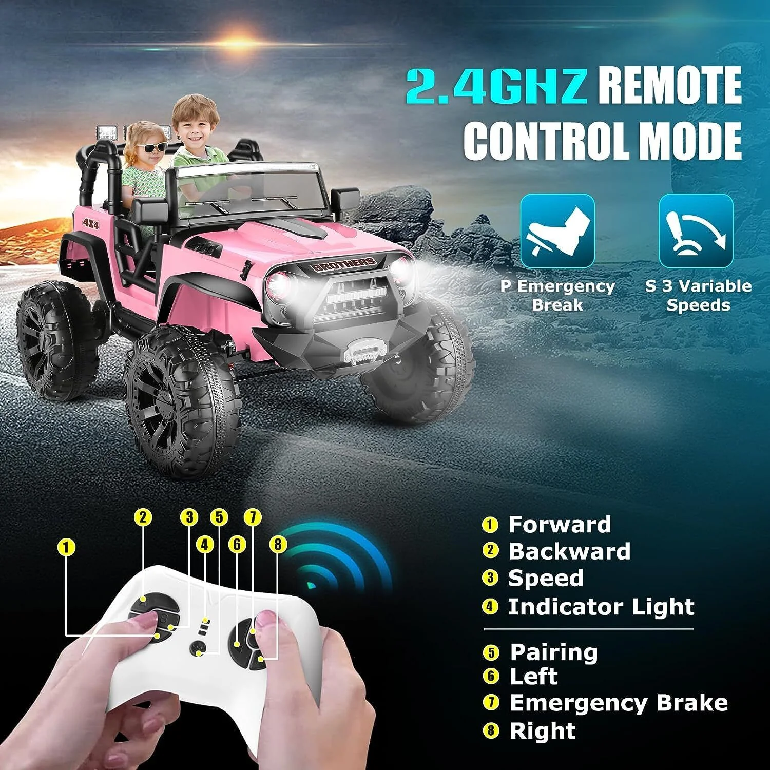 Remote Control Lamborghini Electric Ride-On Car for Kids 24/12V - Image 79