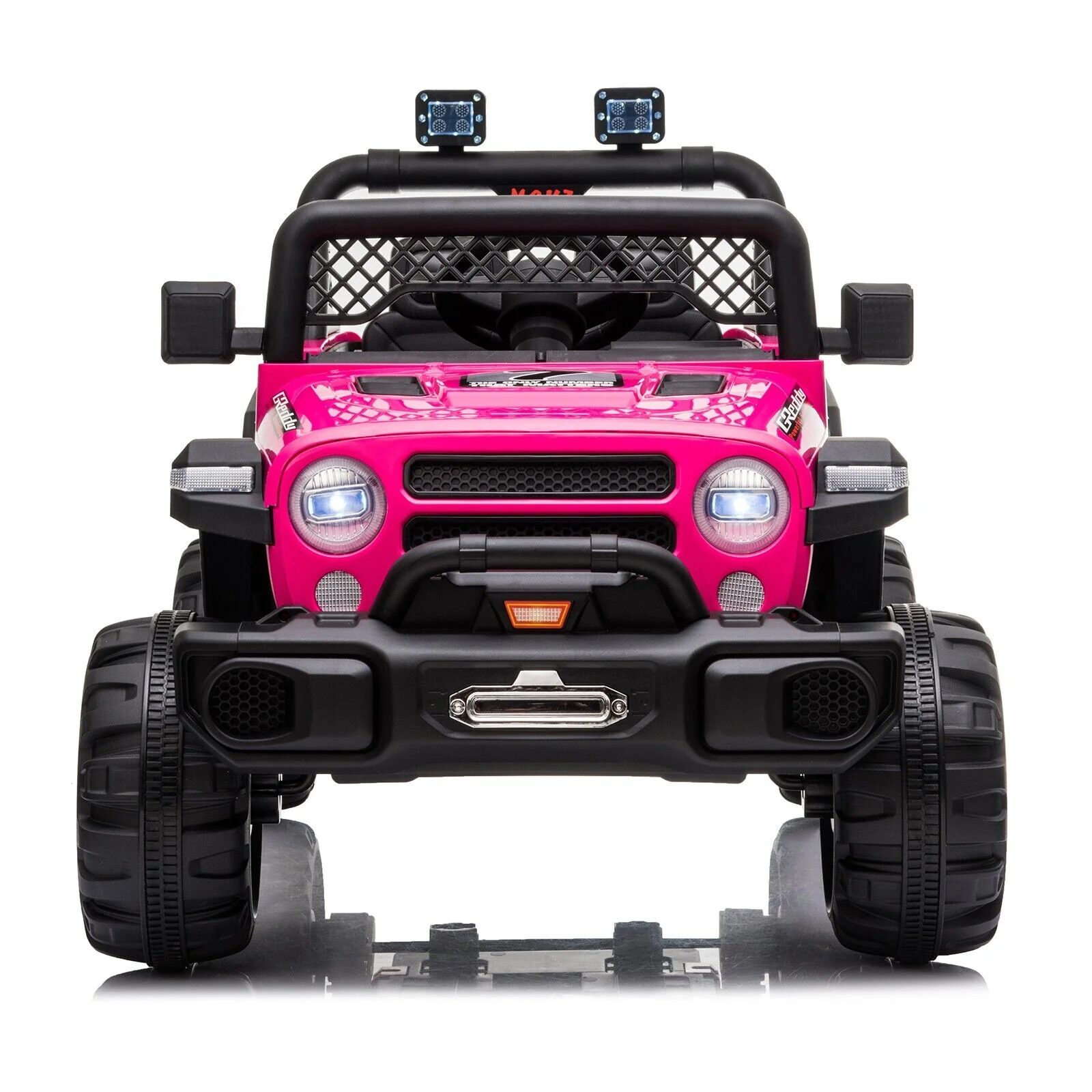 Remote Control Off-Road Truck Toy with LED Lights and Dual Drive - 12V Battery Powered - Image 7