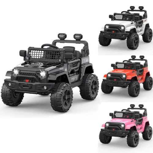 Remote Control Ride-On Truck with Bluetooth, LED Lights, and 2 Speeds for Kids - Image 2