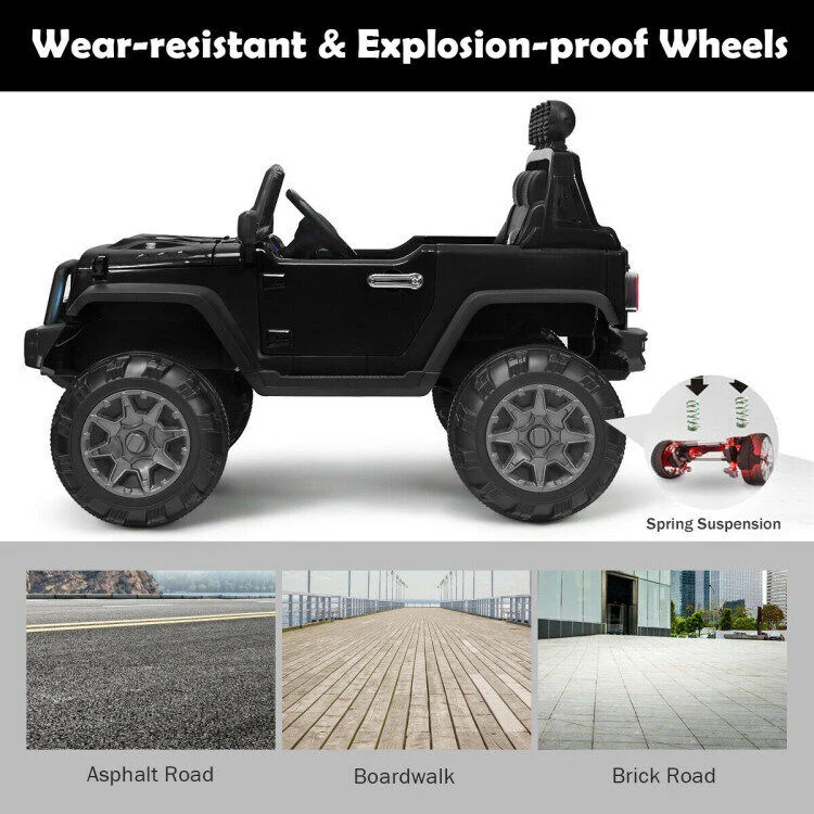 Remote Controlled 12V Kids Ride On Truck with Double Magnetic Door - Image 2