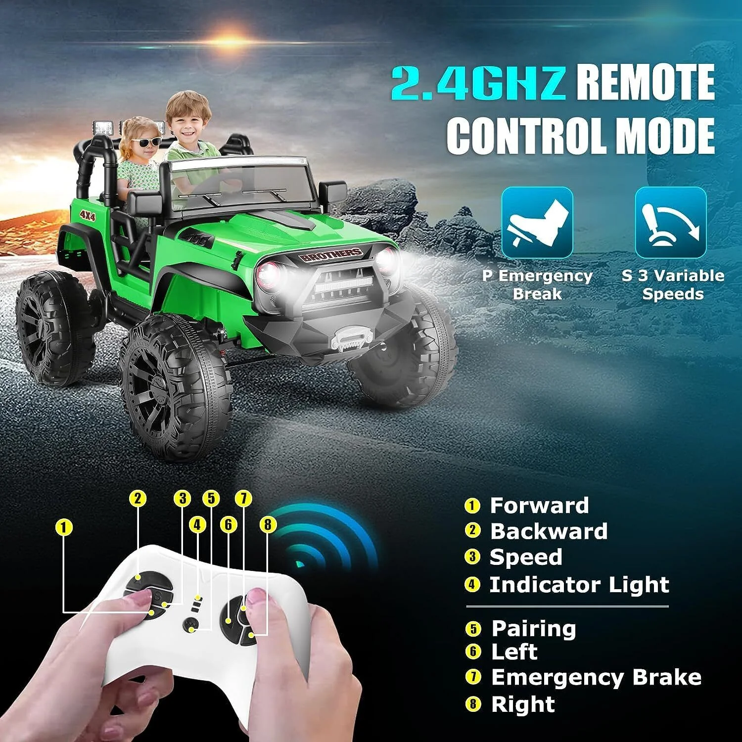 Remote Controlled Lamborghini Electric Car for Kids - 24/12V Ride On Toy Truck - Image 103