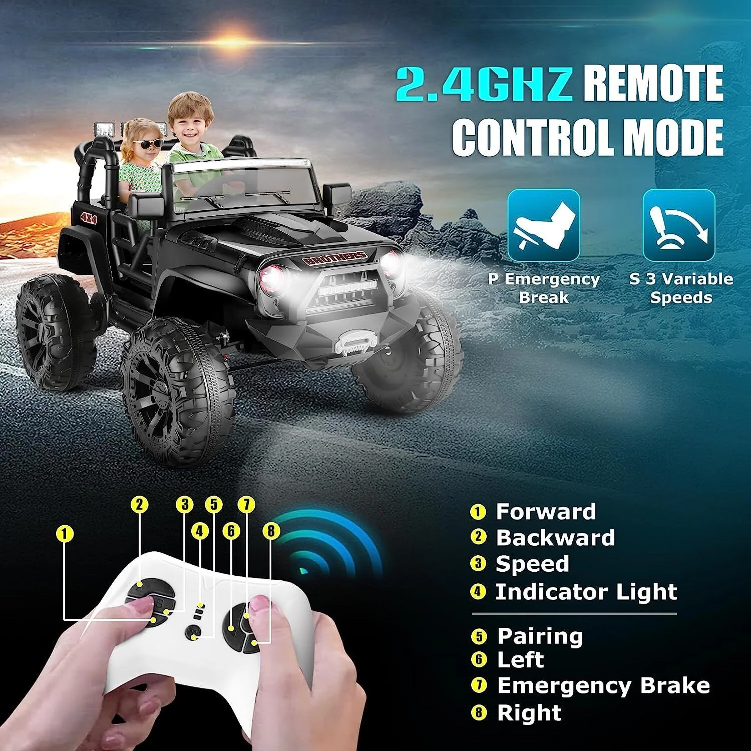 Remote Controlled Lamborghini Electric Car for Kids - 24/12V Ride On Toy Truck - Image 67