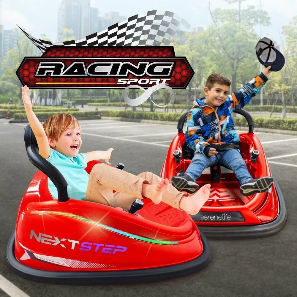 Remote Controlled Red Bumper Car for Kids by Serenelife - Image 7