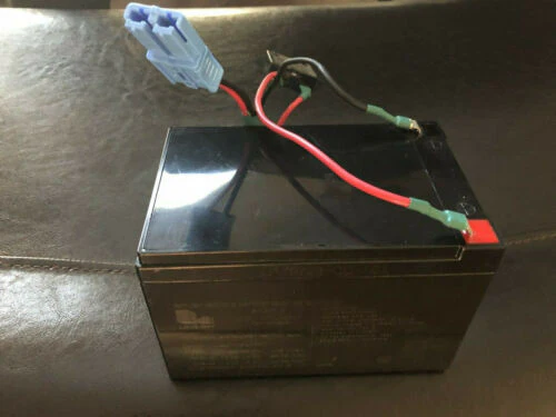 Replacement 12V Battery with Blue Grid Connector and Fuse for Kid Trax Dodge Dually Truck 3500