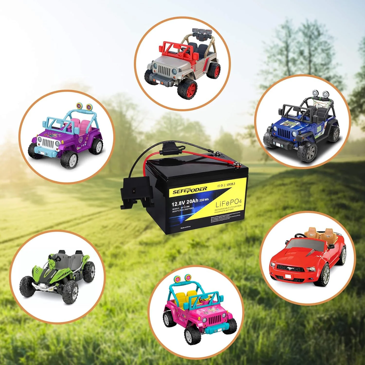 12 Volt Replacement Battery for Fisher Price Power Wheels Ride-On Vehicles - Image 7