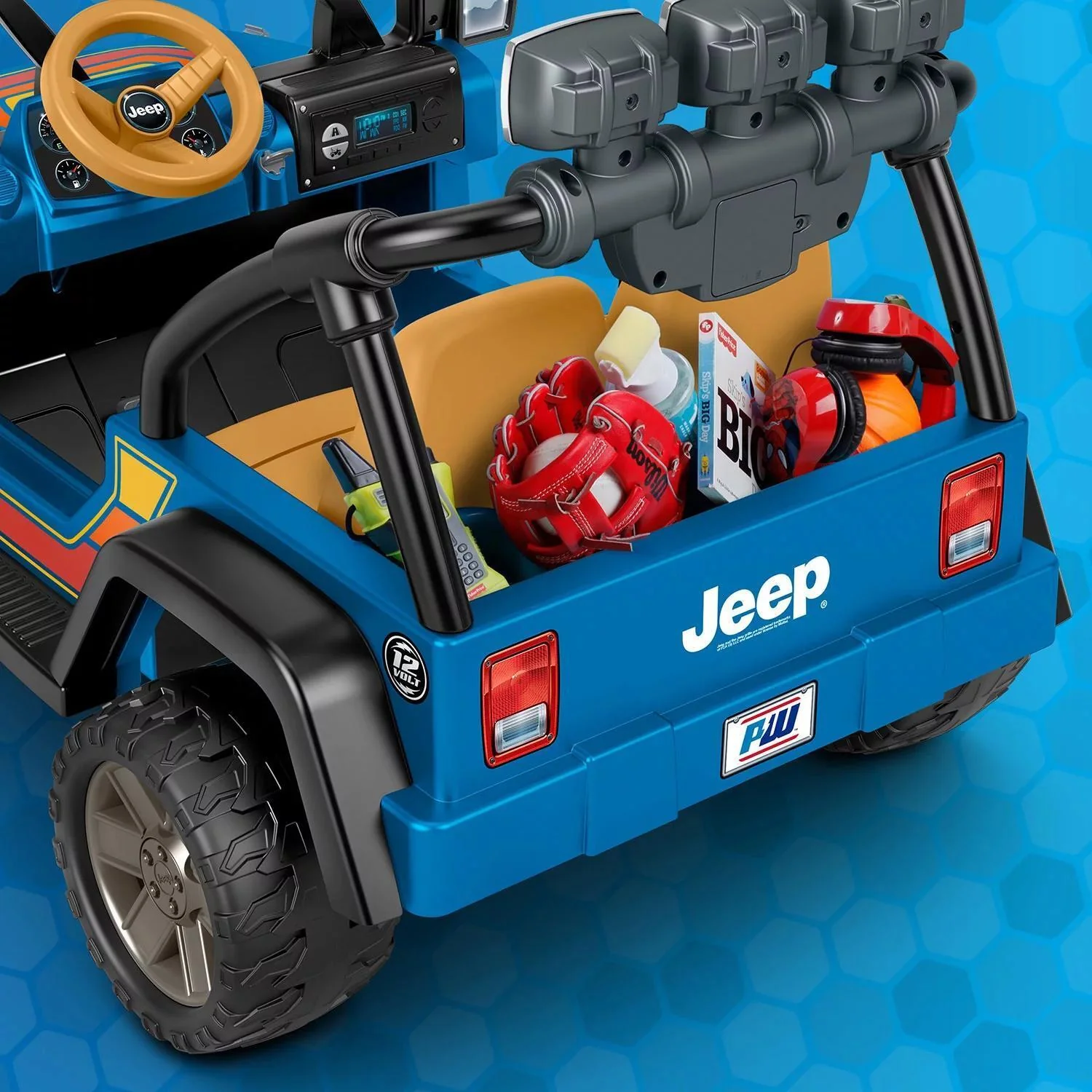 Retro Jeep Wrangler 12-Volt Ride-On by Power Wheels - Image 8