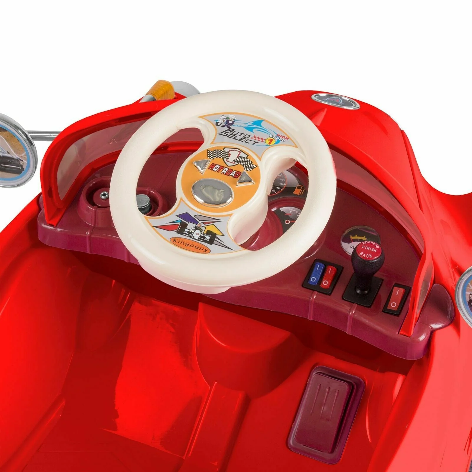 Retro Ride-On Classic Car for Kids 2-4 Years with Remote Control - Image 2
