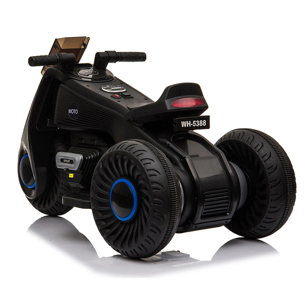 Rev Up the Fun: 6V Electric Ride-On Motor Bike for Kids with Double Drive and Music - 3 Wheels - Image 16