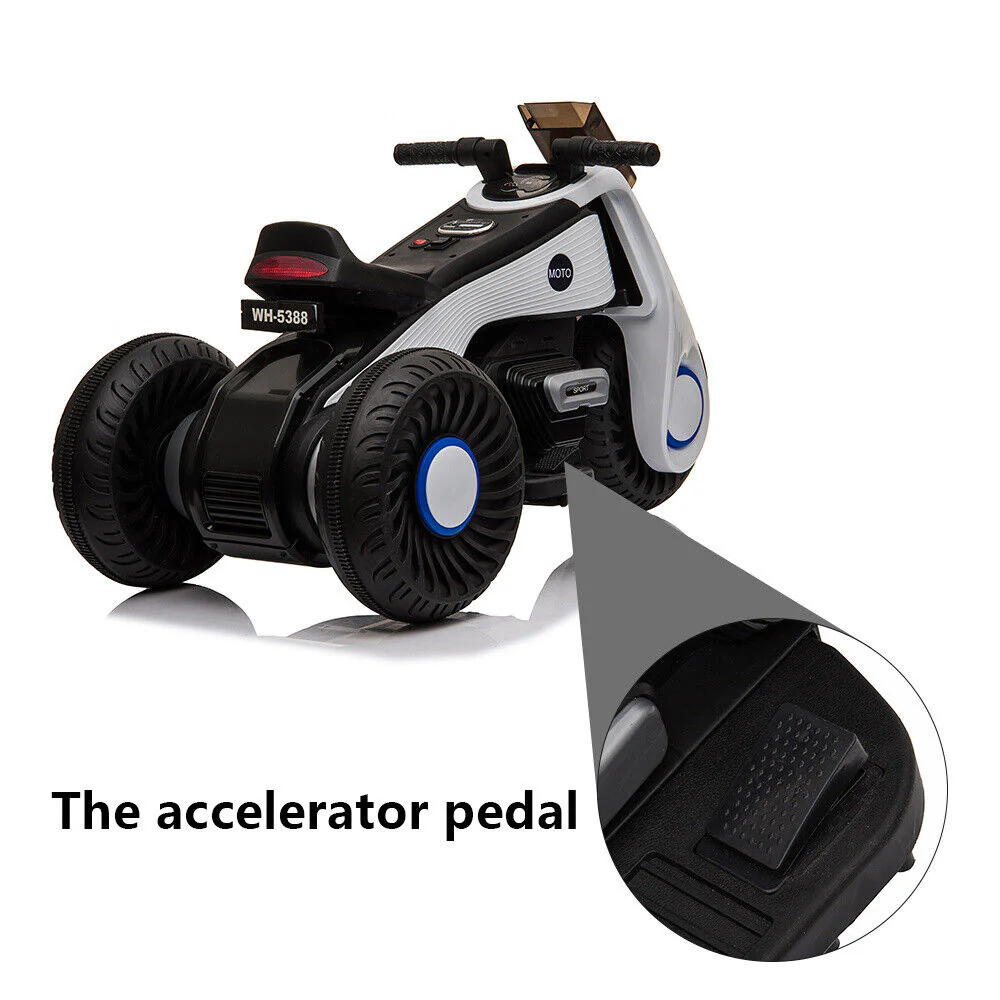 Rev Up the Fun with a 3-Wheel Double Drive Electric Motorcycle for Kids - Image 5