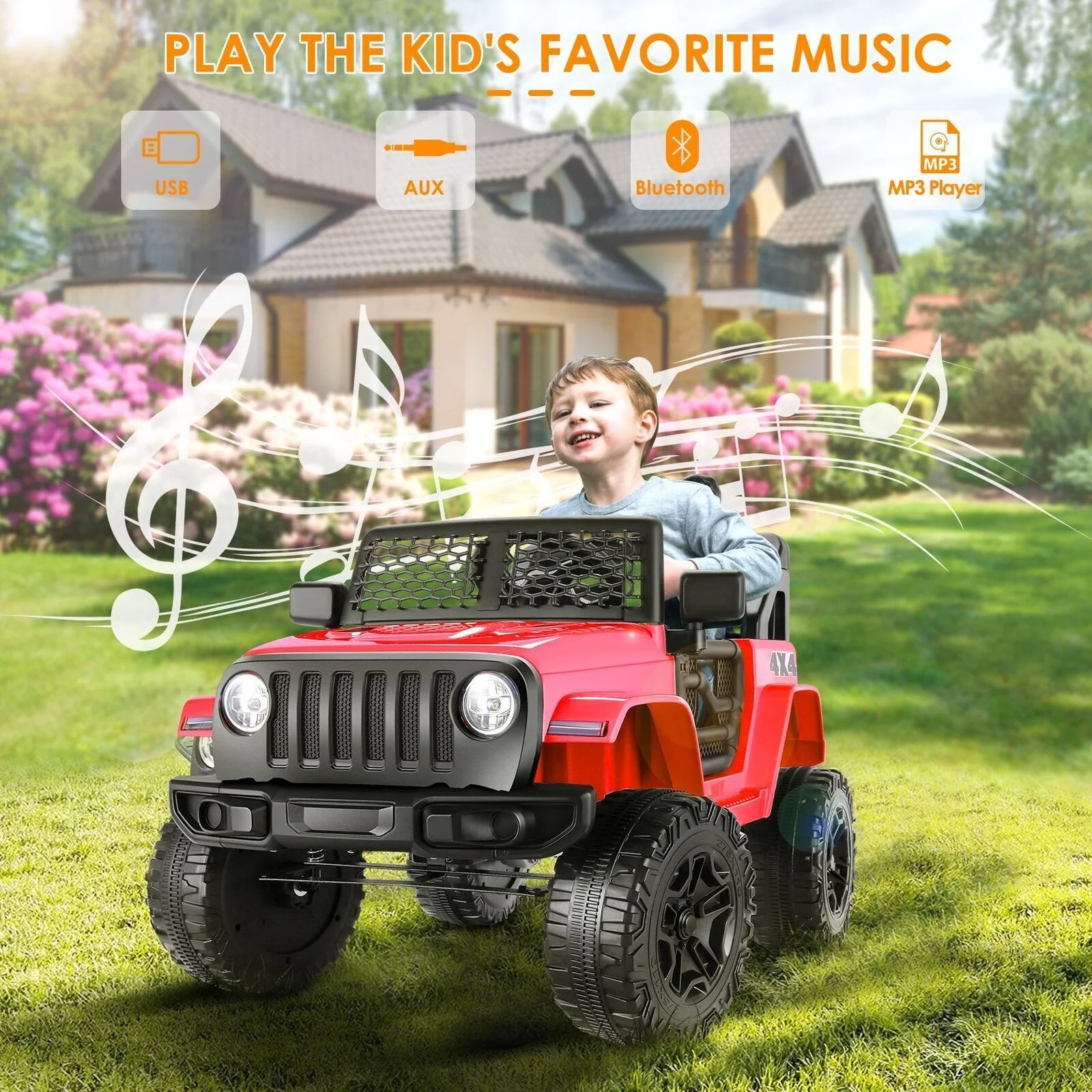 Rev up the Fun with Our 12V Electric Jeep Ride-On Car - Featuring Music and Power Wheels! - Image 36