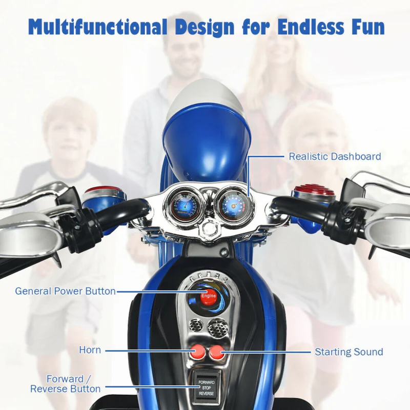 Rev Up the Fun with Our 6V 3-Wheel Kids Motorcycle! - Image 10