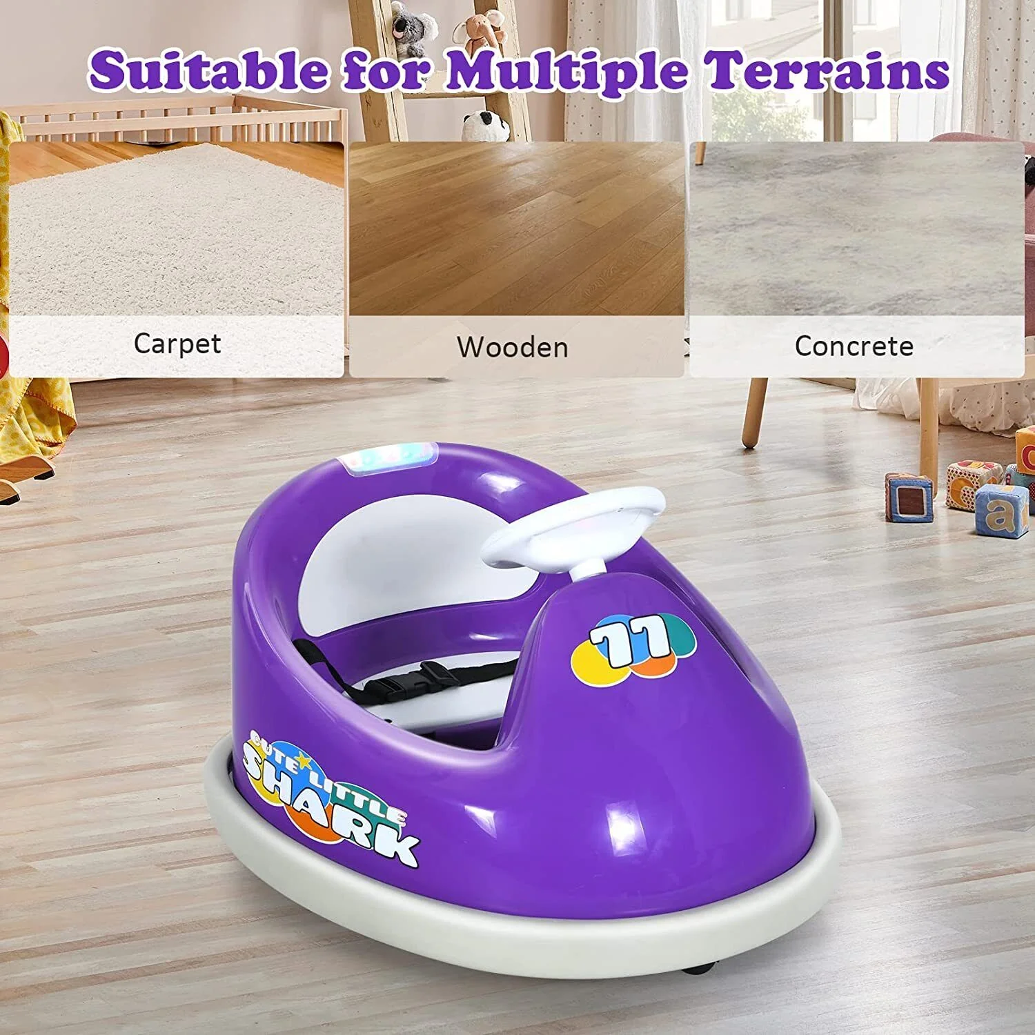 Rev Up the Fun with Our 6V Battery-Powered Ride-On Race Car for Kids - Remote Control and LED Lights Included! - Image 5