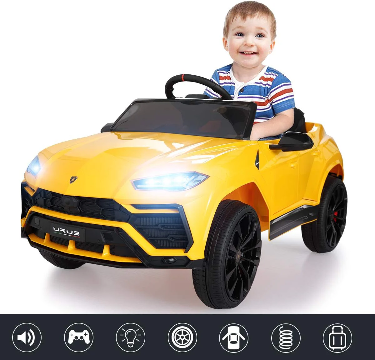 Rev Up the Fun with the 12V Licensed Lamborghini Urus Kids Ride-On Car - Electric Motorized Vehicle for Endless Adventures! - Image 8
