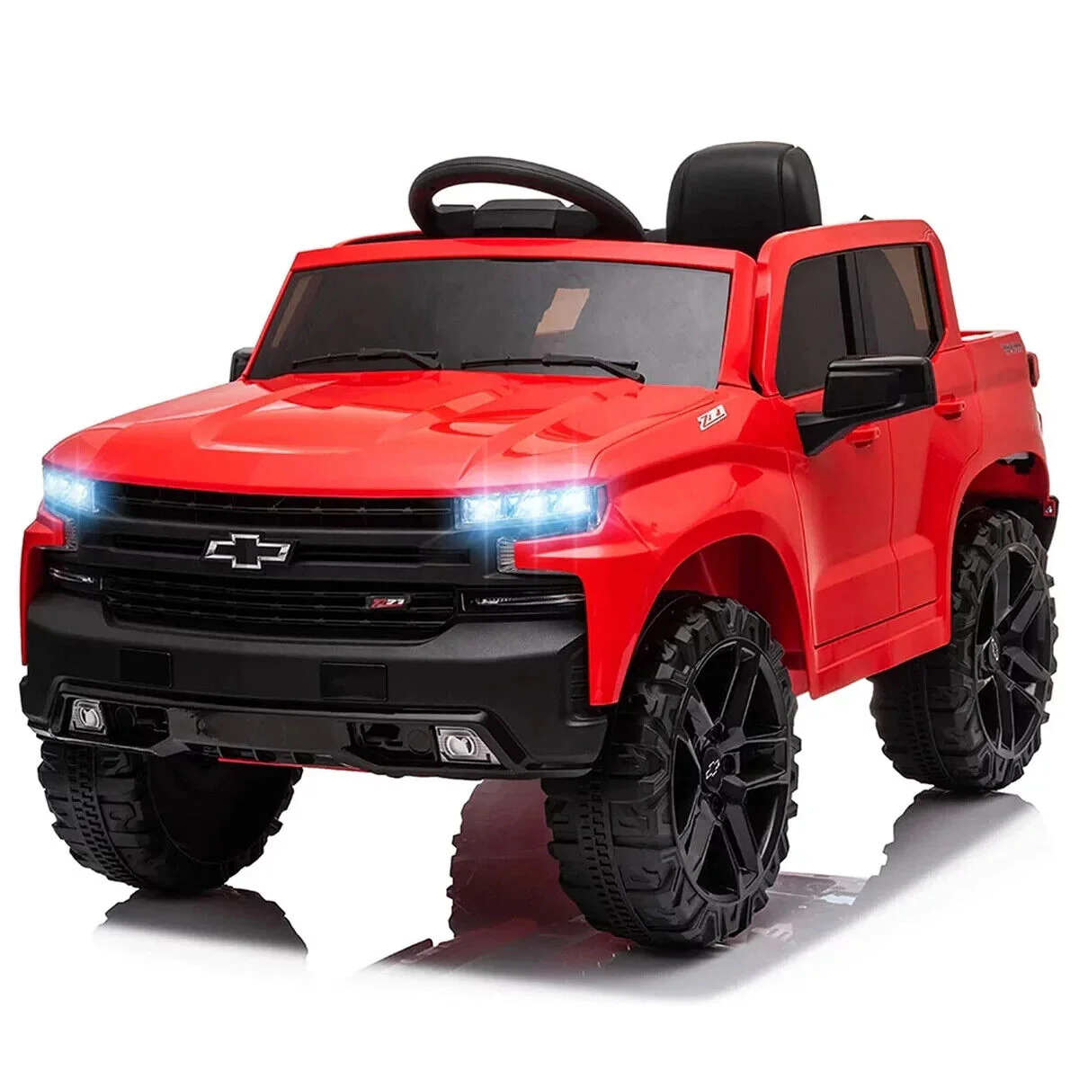 Rev Up the Fun with the Funtok Chevrolet Silverado 12V Electric Ride-On Car for Kids - Image 9