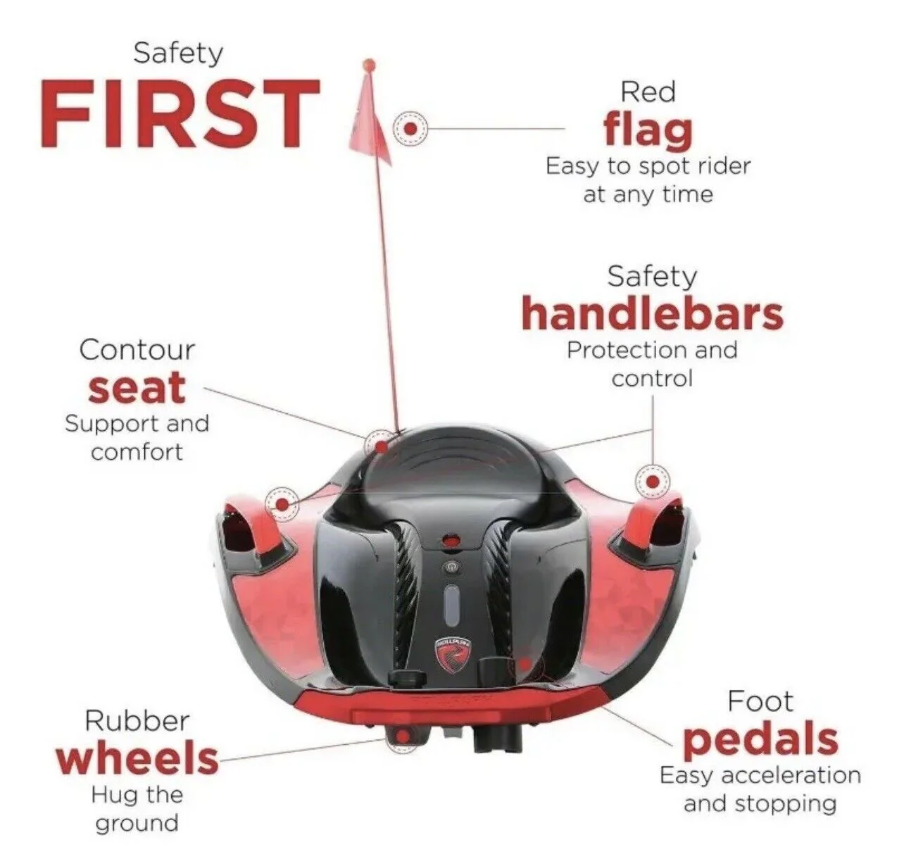 Rev Up the Fun with the Rollplay Nighthawk 12V Ride On Toy for Kids - Image 4