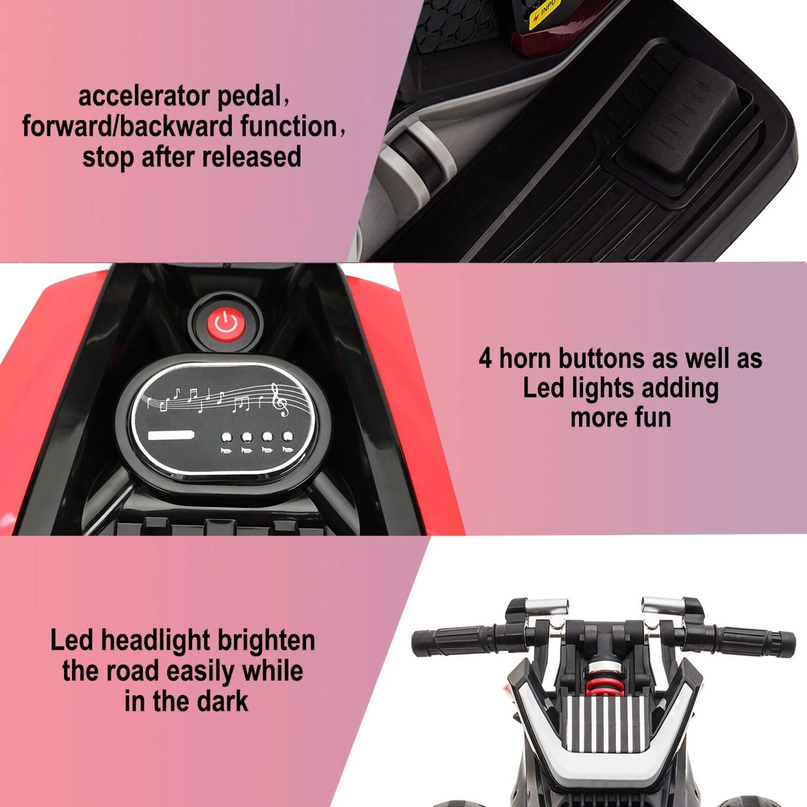 Rev Up the Fun with the Tobbi 12V Electric Trike Motorcycle for Kids - Image 8