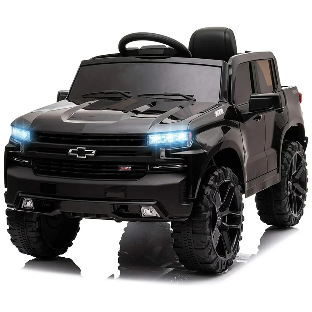 Rev Up Your Child's Playtime with the Funtok Licensed Chevrolet Silverado Ride-On Car, Complete with Remote Control - Image 3
